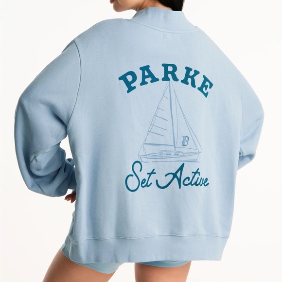 PARKE x Set Active Collab Mockneck Sweatshirt - Picture 2 of 2
